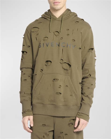 givenchy hoodie limited|givenchy men's destroyed hoodie.